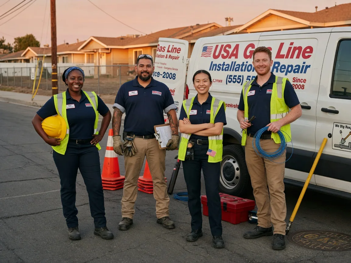 Gas Line Installation company in Tishomingo, OK